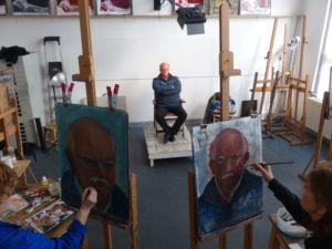 model schilderen tekenen
